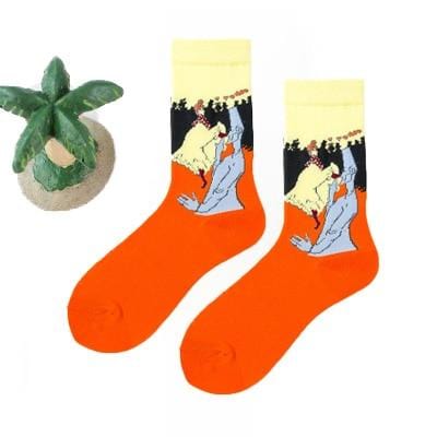 Women Happy Funny Socks With Print Art Cute Warm Winter Socks With Avocado Sushi Food Cotton Fashion Harajuku Unisex Sock 1 Pair