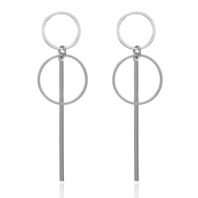 Fashion Statement Earrings 2019 Big Geometric earrings For Women Hanging Dangle Earrings Drop Earing modern Jewelry