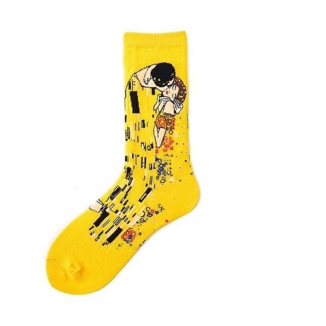 Novelty Happy Funny Men Graphic Socks Combed Cotton Omelette Frog Crazy Burger Salmon Corn Avocado Bird Fish Sock Christmas Gift