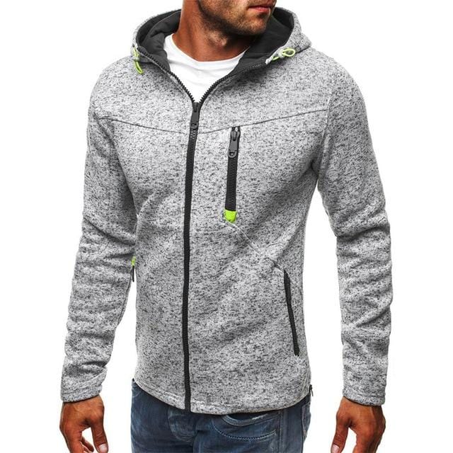Manoswe Men Sports Casual Wear Zipper COPINE Fashion Tide Jacquard Hoodies Fleece Jacket Fall Sweatshirts Autumn Winter Coat