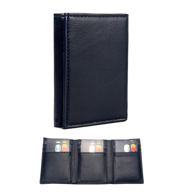 Casual Men's Wallets Leather Solid Luxury Wallet Men Pu Leather Slim Bifold Short Purses Credit Card Holder Business Male Purse