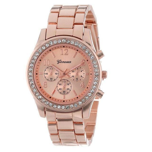 new geneva classic luxury rhinestone watch women watches fashion ladies women clock Reloj Mujer Relogio Feminino Ladies watch