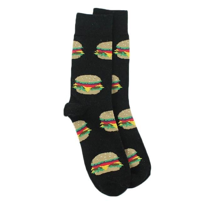 Men's Cotton Funny Socks Harajuku Creative Animal Food Happy Socks Men Dress Wedding Novelty Socks Clacetines Hombre Divertidos