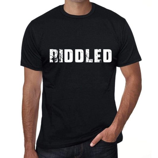 Riddled Mens T Shirt Black Birthday Gift 00555 - Black / Xs - Casual
