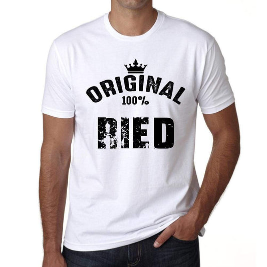 Ried 100% German City White Mens Short Sleeve Round Neck T-Shirt 00001 - Casual