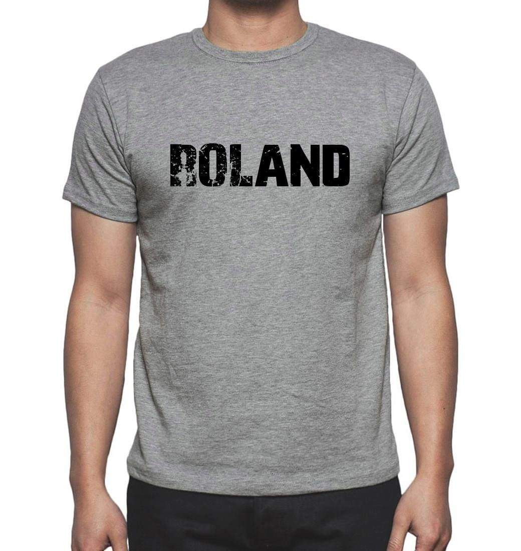 Roland Grey Mens Short Sleeve Round Neck T-Shirt 00018 - Grey / S - Casual