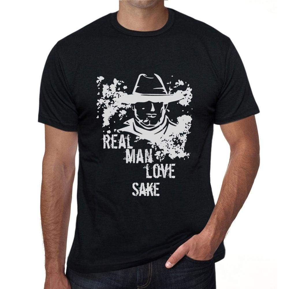 Sake Real Men Love Sake Mens T Shirt Black Birthday Gift 00538 - Black / Xs - Casual