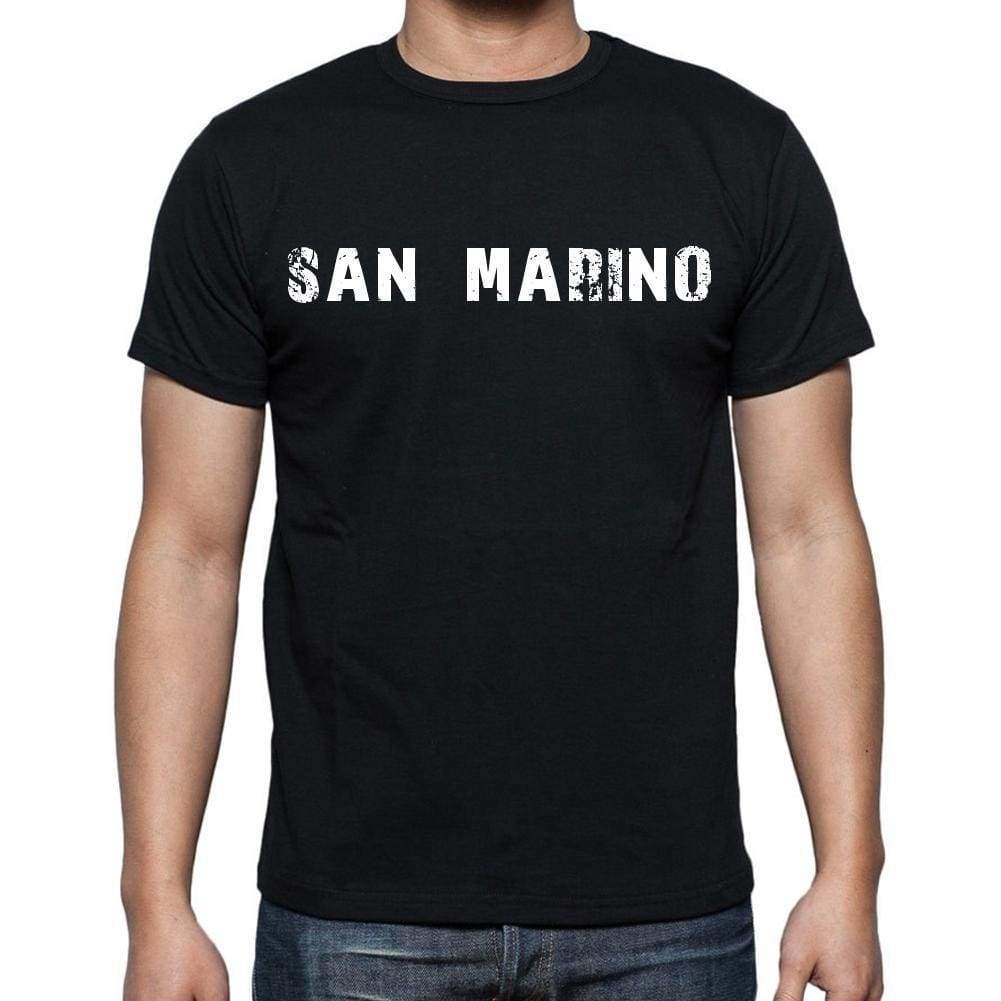 San Marino T-Shirt For Men Short Sleeve Round Neck Black T Shirt For Men - T-Shirt
