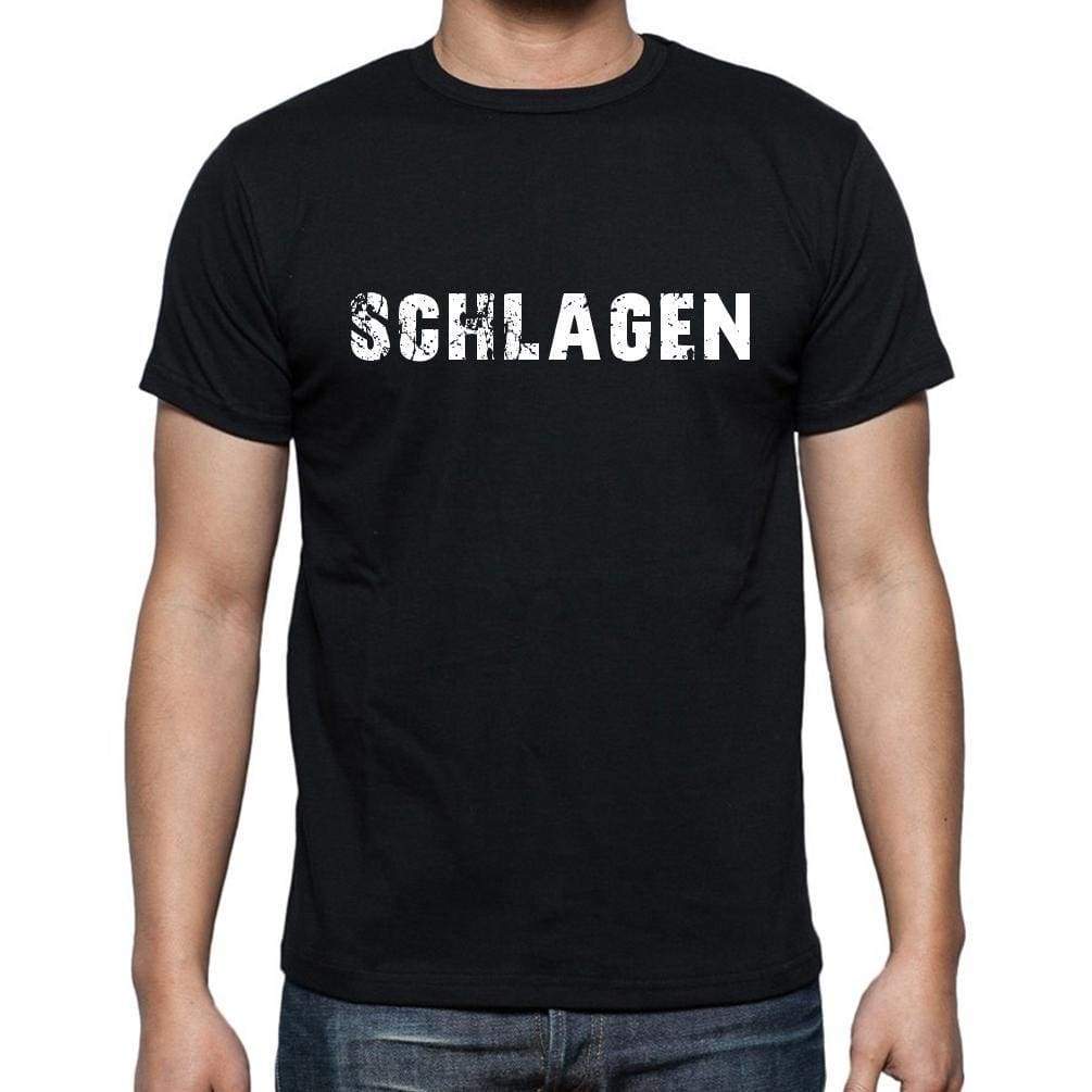 Schlagen Mens Short Sleeve Round Neck T-Shirt - Casual