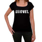 Shovel Womens T Shirt Black Birthday Gift 00547 - Black / Xs - Casual