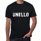 Snello Mens T Shirt Black Birthday Gift 00551 - Black / Xs - Casual