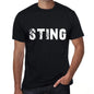Sting Mens Retro T Shirt Black Birthday Gift 00553 - Black / Xs - Casual