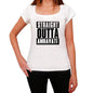 Straight Outta Amravati Womens Short Sleeve Round Neck T-Shirt 00026 - White / Xs - Casual