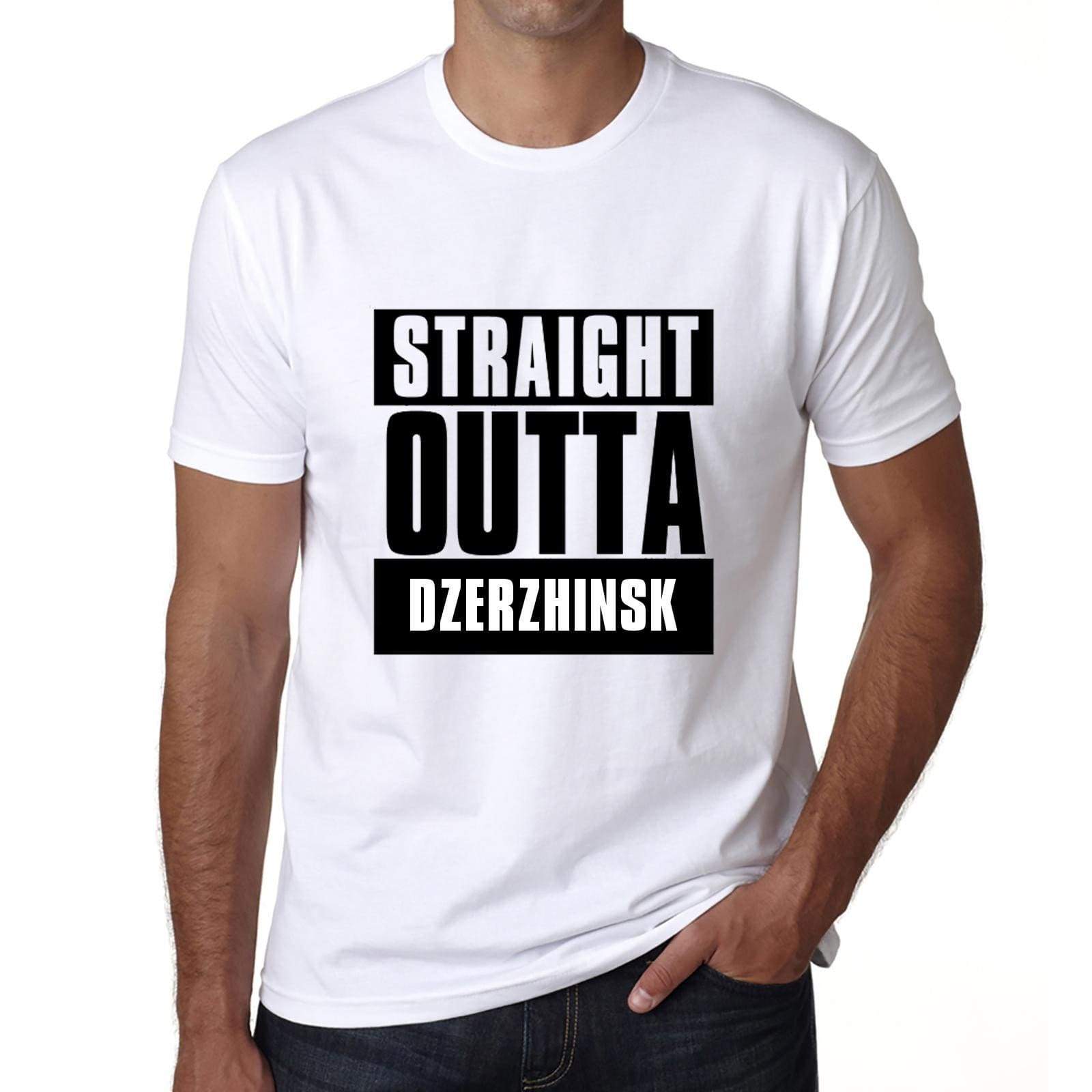 Straight Outta Dzerzhinsk Mens Short Sleeve Round Neck T-Shirt 00027 - White / S - Casual