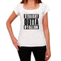 Straight Outta Ofallon Womens Short Sleeve Round Neck T-Shirt 00026 - White / Xs - Casual