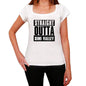 Straight Outta Simi Valley Womens Short Sleeve Round Neck T-Shirt 00026 - White / Xs - Casual