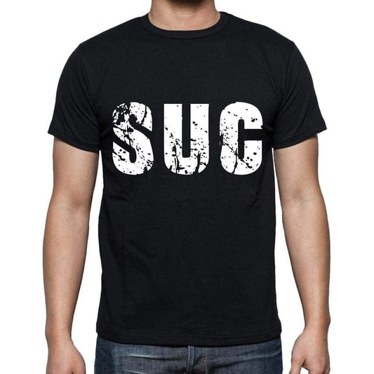 Suc Men T Shirts Short Sleeve T Shirts Men Tee Shirts For Men Cotton Black 3 Letters - Casual