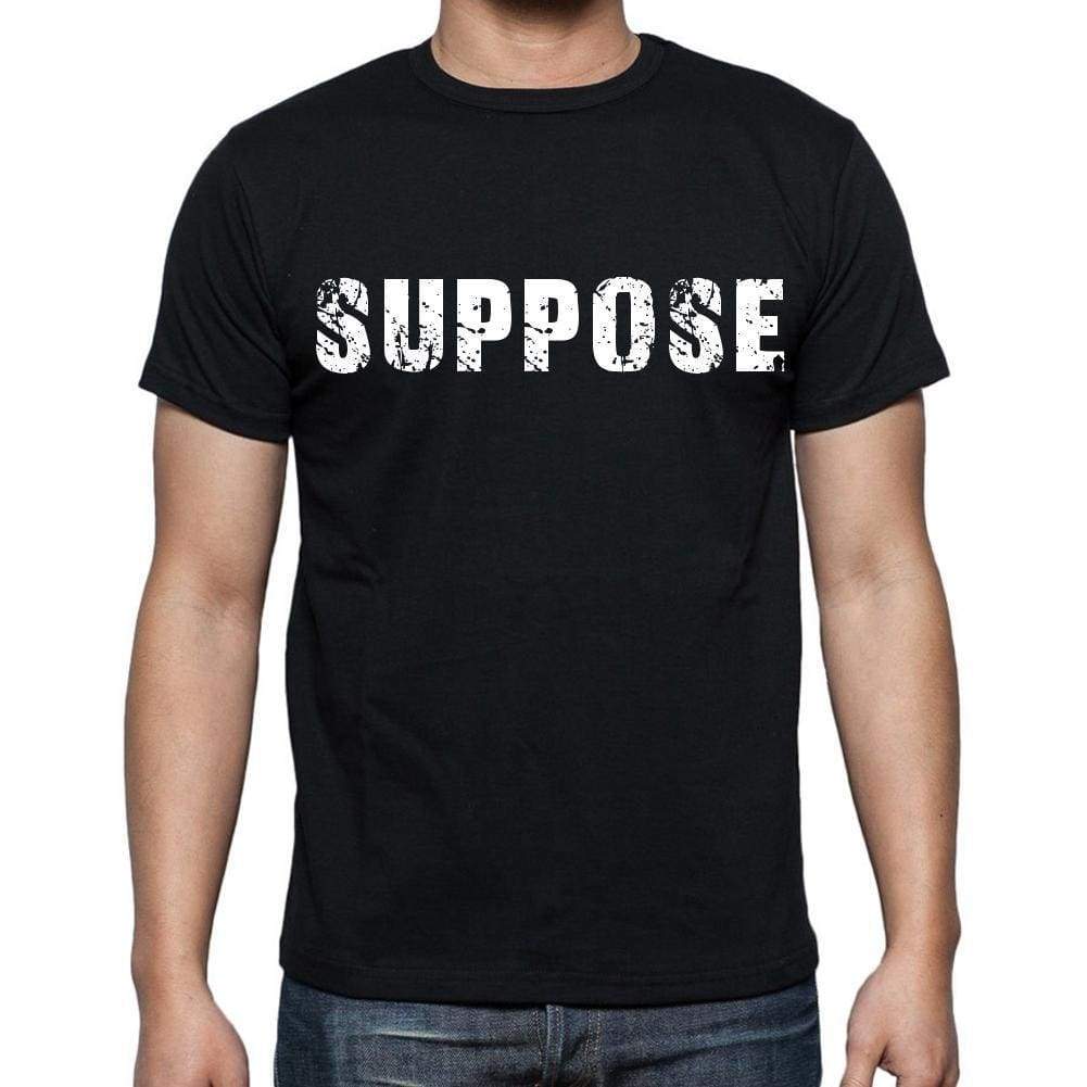 Suppose Mens Short Sleeve Round Neck T-Shirt Black T-Shirt En