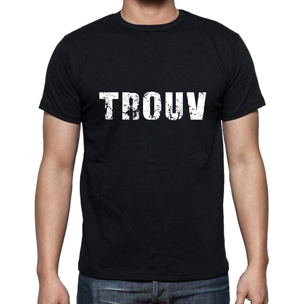 Trouv Mens Short Sleeve Round Neck T-Shirt 5 Letters Black Word 00006 - Casual