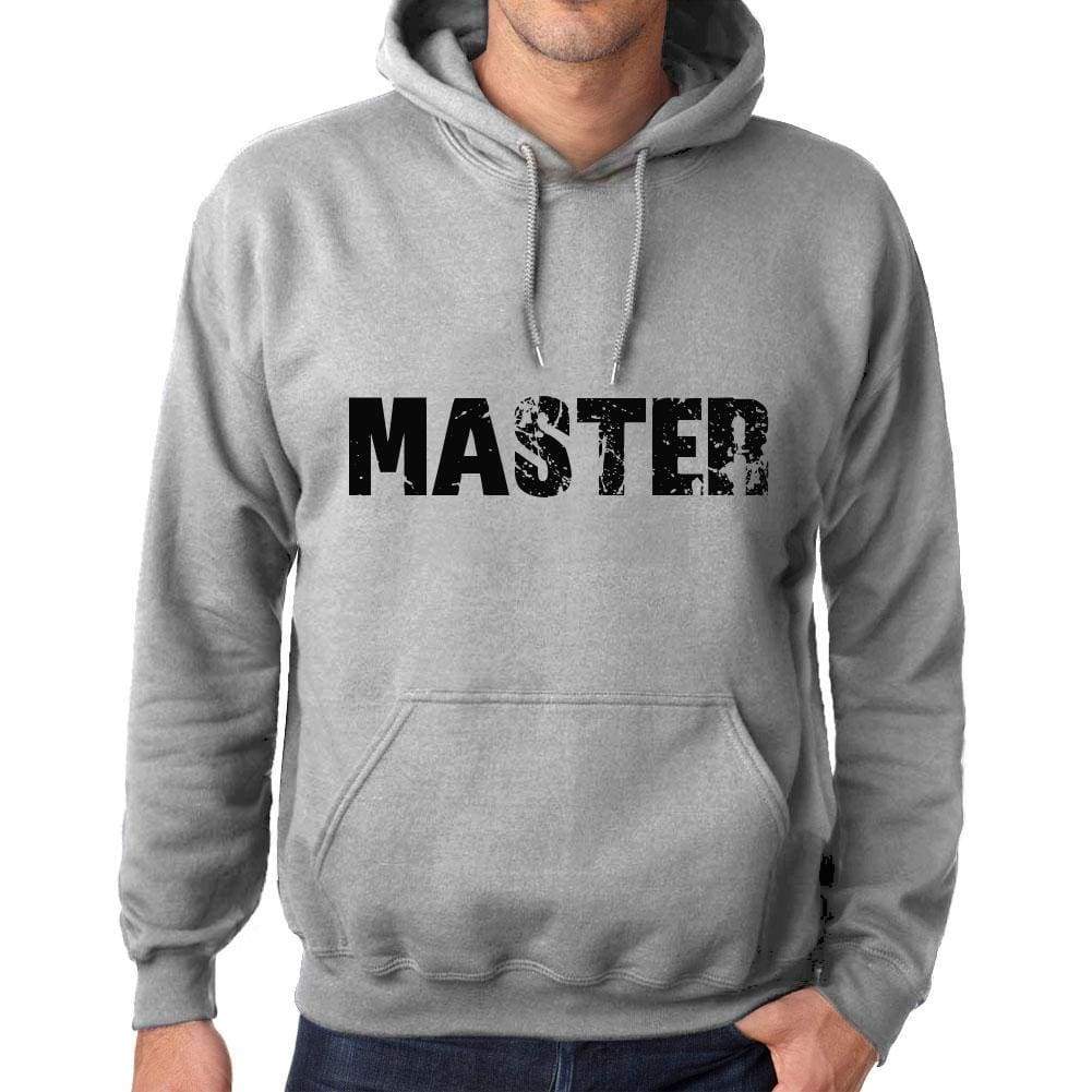 Unisex Printed Graphic Cotton Hoodie Popular Words Master Grey Marl - Grey Marl / Xs / Cotton - Hoodies