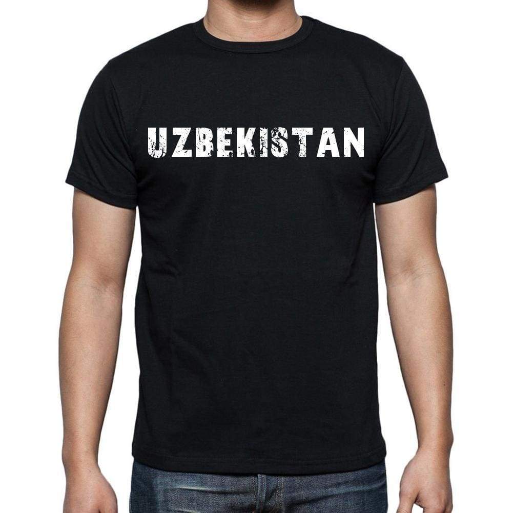 Uzbekistan T-Shirt For Men Short Sleeve Round Neck Black T Shirt For Men - T-Shirt