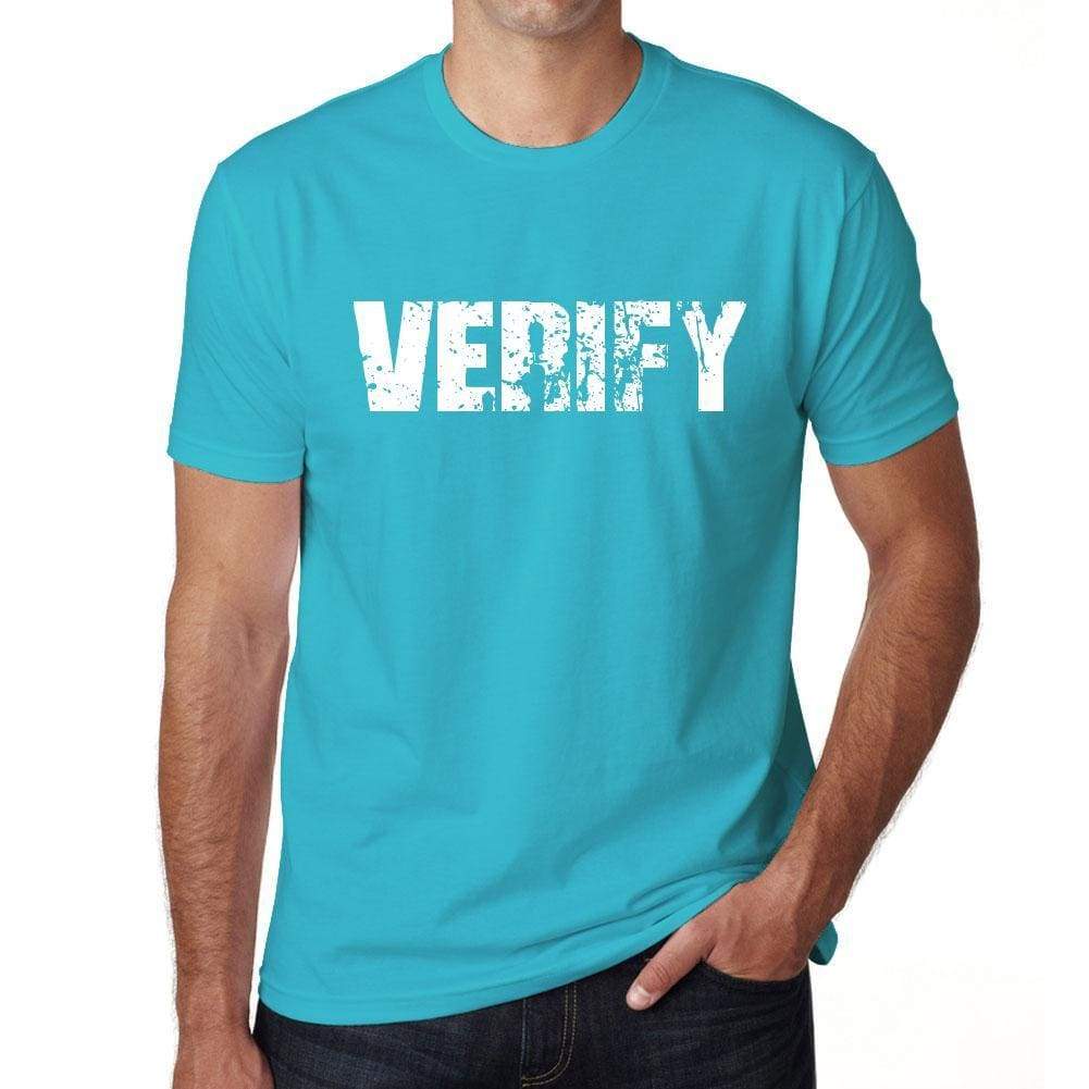 Verify Mens Short Sleeve Round Neck T-Shirt 00020 - Blue / S - Casual