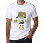 Veteran Since 46 Mens T-Shirt White Birthday Gift 00436 - White / Xs - Casual