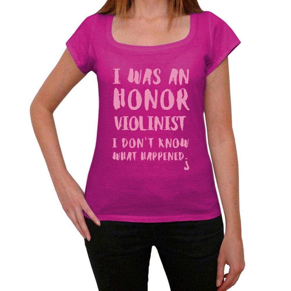 'VIOLINIST, What Happened, Pink, <span>Women's</span> <span><span>Short Sleeve</span></span> <span>Round Neck</span> T-shirt, gift t-shirt 00320 - ULTRABASIC