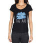Welfare In The Air Black Womens Short Sleeve Round Neck T-Shirt Gift T-Shirt 00303 - Black / Xs - Casual