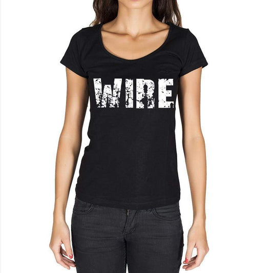 Wire Womens Short Sleeve Round Neck T-Shirt - Casual