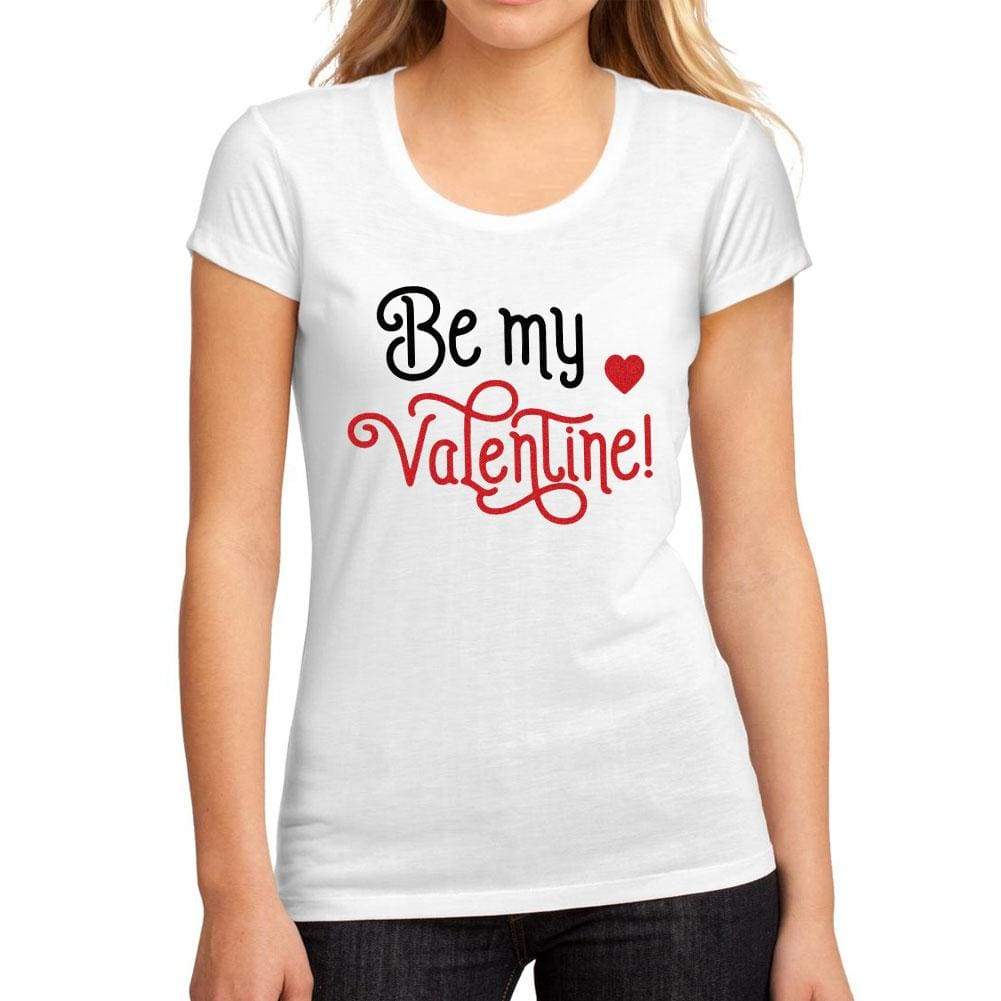 Womens Graphic T-Shirt Be My Valentine White - White / S / Cotton - T-Shirt