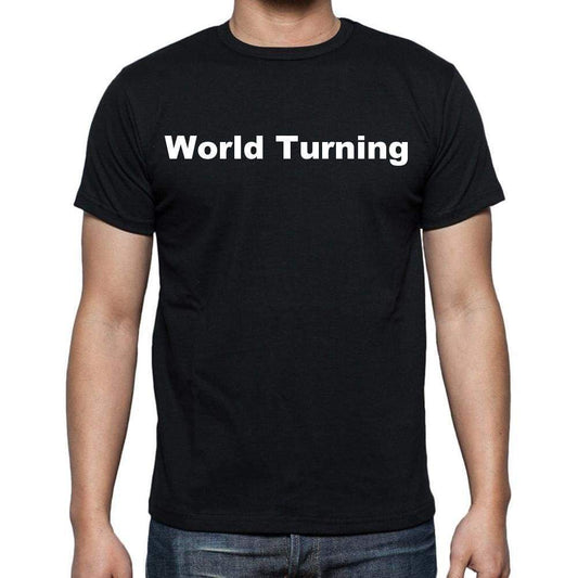 World Turning Mens Short Sleeve Round Neck T-Shirt - Casual