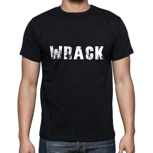 Wrack Mens Short Sleeve Round Neck T-Shirt 5 Letters Black Word 00006 - Casual